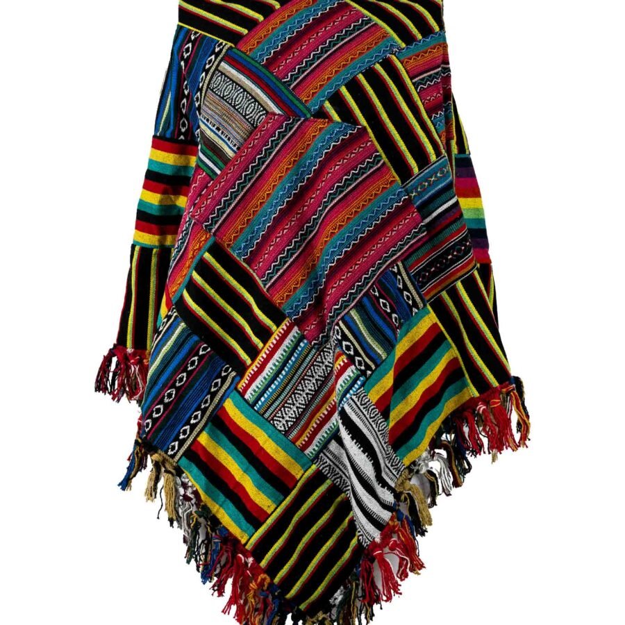 PATCHWORK PONCHO GHERI