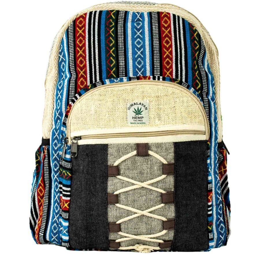 Mochila Nepal cuerdas cruzadas